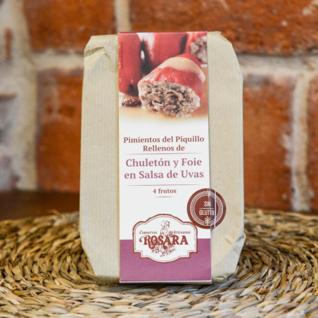 Comprar pimientos piquillo rellenos de chuleton y foie al mejor precio