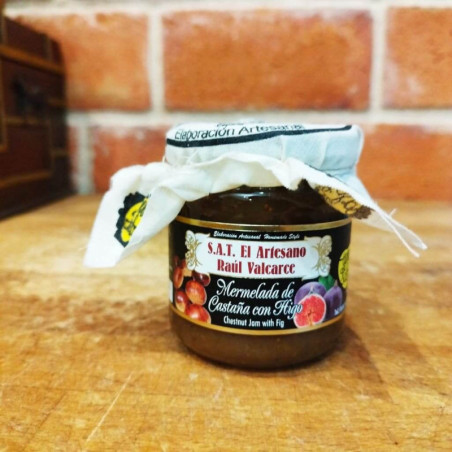 Comprar mermelada de castaña con higo del Bierzo. Elaborada de forma artesanal con fruta fresca.