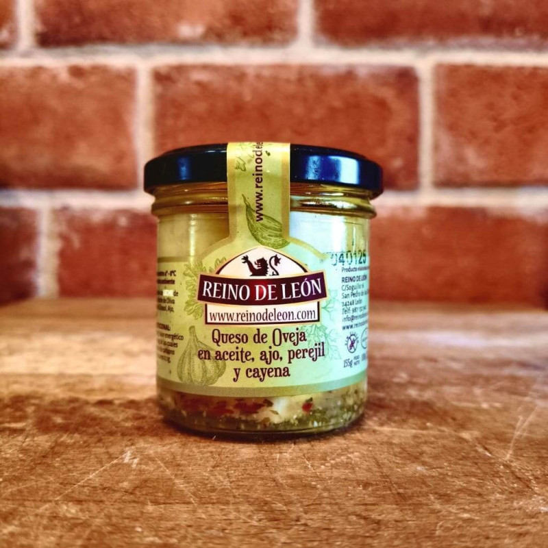 Comprar queso de oveja en Aceite, Ajo, Perejil y Cayena REINO DE LEÓN