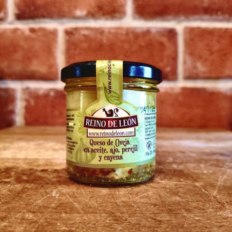 Comprar queso de oveja en Aceite, Ajo, Perejil y Cayena REINO DE LEÓN