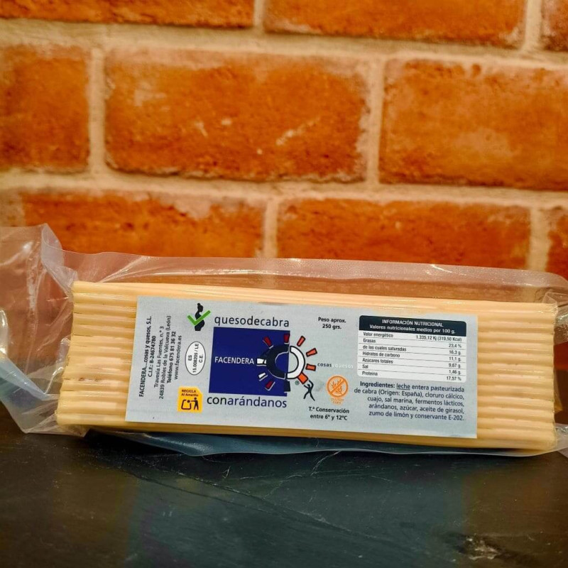Comprar queso de cabra con arándanos pasta blanda