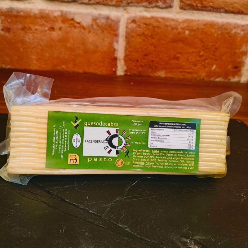 Comprar queso de cabra con pesto pasta blanda