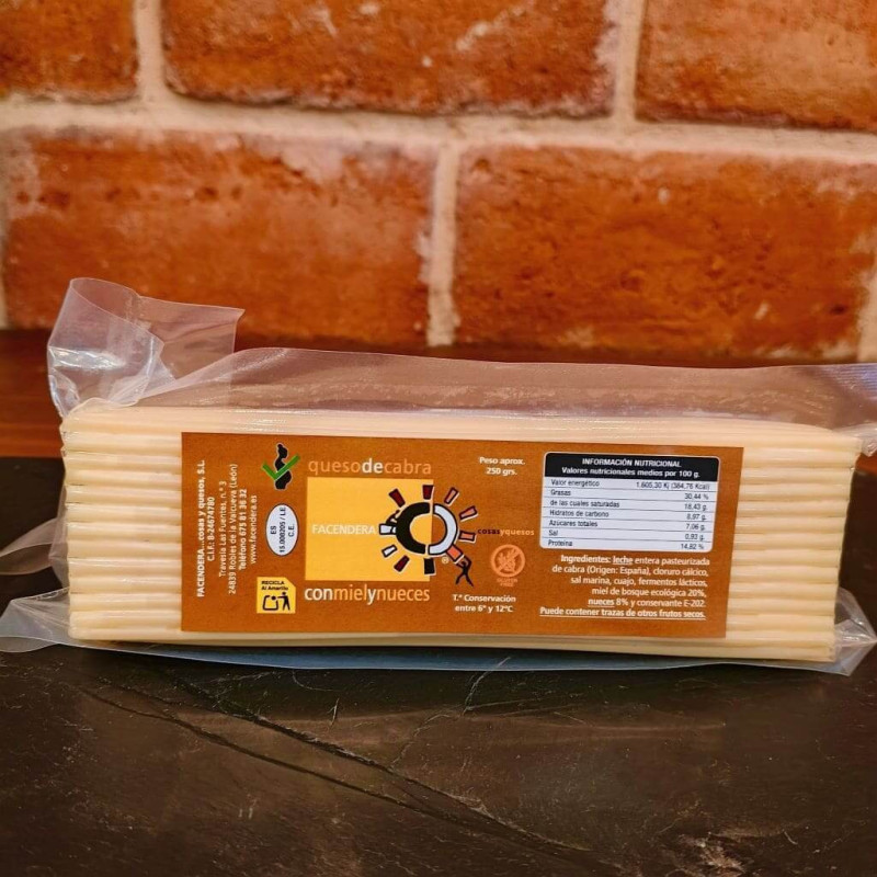 Comprar queso de cabra con miel y nueces pasta blanda