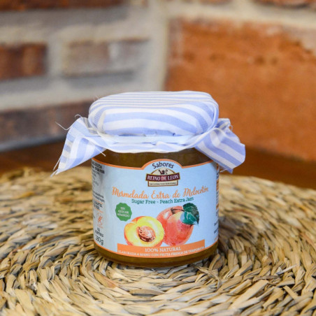 Comprar mermelada extra de melocotón sin azúcar REINO DE LEÓN. Haz tu pedido y recíbela en tu casa.