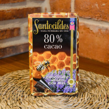 Comprar chocolate artesano negro con miel de brezo de la montaña de León. El mejor chocolate tradicional